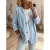 2026 Spring and Autumn New Women's Casual Faux Denim Cardigan Jacket
