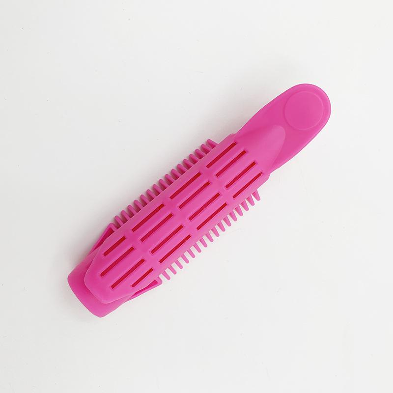 

1/2/4/6 шт. Пушистые объемные зажимы для корней волос - Самозакрепляющийся инструмент для укладки волос для мгновенной челки и DIY бигуди для волос для женщин 6PCS розы красного