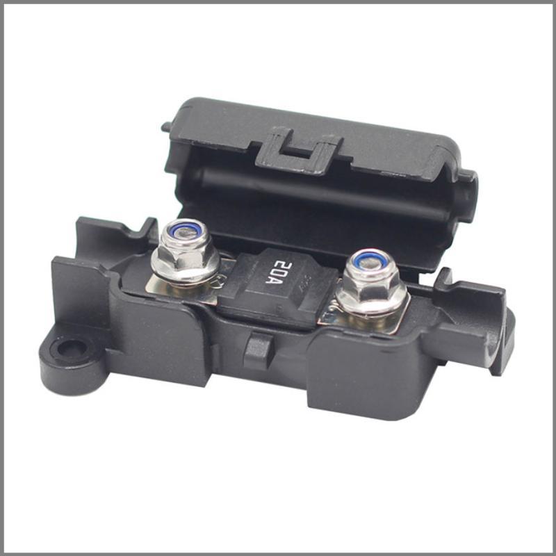 Single Stud Fuse Holder With Cover 32V-125V Strip Type Circuit Protection Block For Vehicle Electrical Modification
