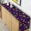 Pudodo Mardi Gras Table Runner Carnival Mask Fleur De Lis Tablecloth New Orleans Masquerade Party Kitchen Dining Home Decoration (13" X 72")