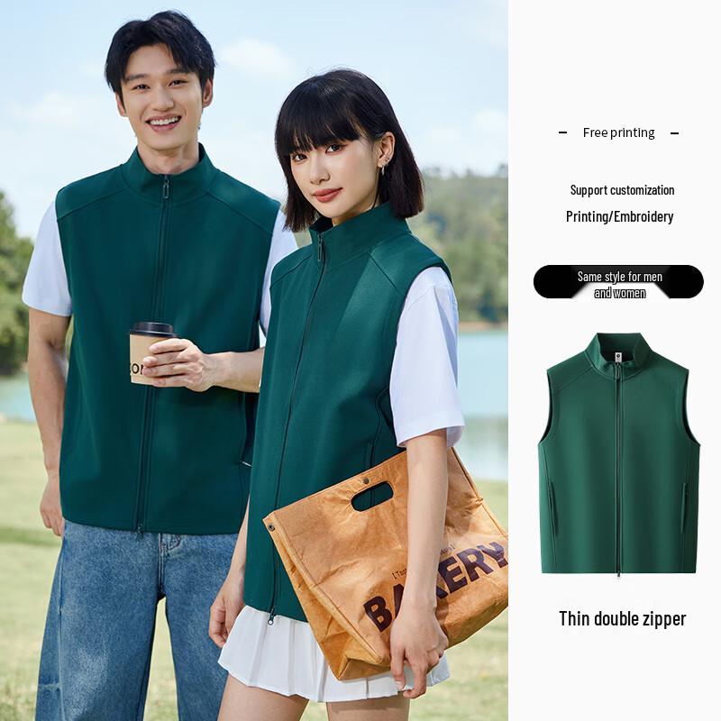 Unisex Stand-Collar Zipper Workwear