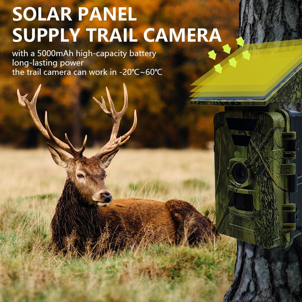 8K WiFi Trail Camera with 5200mAh Solar Battery & Infrared Capabilities