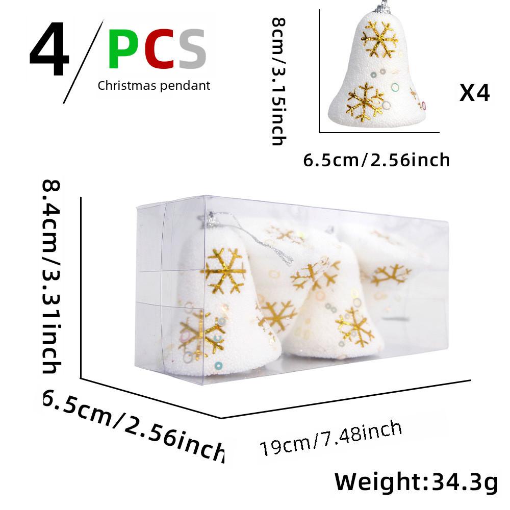 Charming Red Snowflake Bell Hangings For Christmas Celebrations And Festive Decor