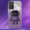 For Samsung Galaxy A55 5G Shockproof Astronaut Kickstand Phone Case PC+TPU Anti-scratch Phone Cover