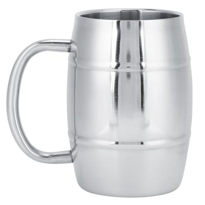 470ml 304 Doppelschichtiger Edelstahl Bierkrug Outdoor Camping Tee Kaffeetasse mit Henkel