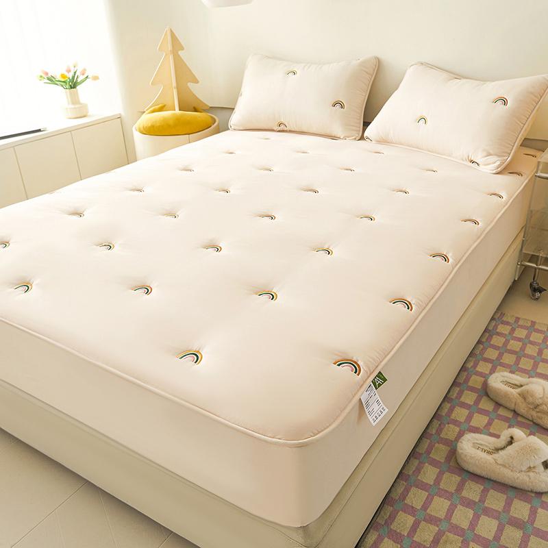 

Покрывало Bonenjoy, наматрасники с вышивкой, стеганые простыни на подкладке, эластичные простыни housses de matelas (Нет наволочки) Single 120x200cm 1pc