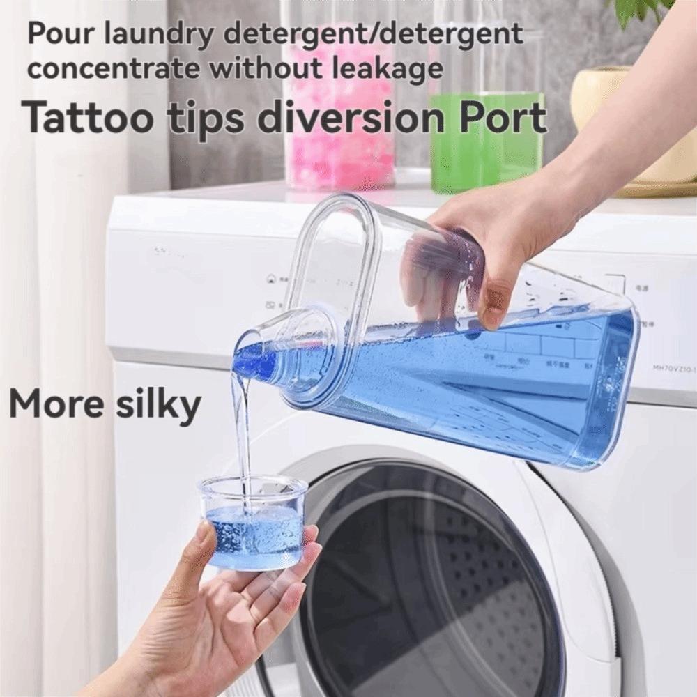 Airtight Washing Powder Storage Box Transparent with Measuring Cup Laundry Pod Bucket Large Capacity Laundry Detergent Dispenser