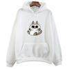 Siamese Cat Azuki Is The Center of The World Nobeko Hoodie Kawaii/Cute Long Sleeve Sweatshirt Harajuku Cartoon Tops