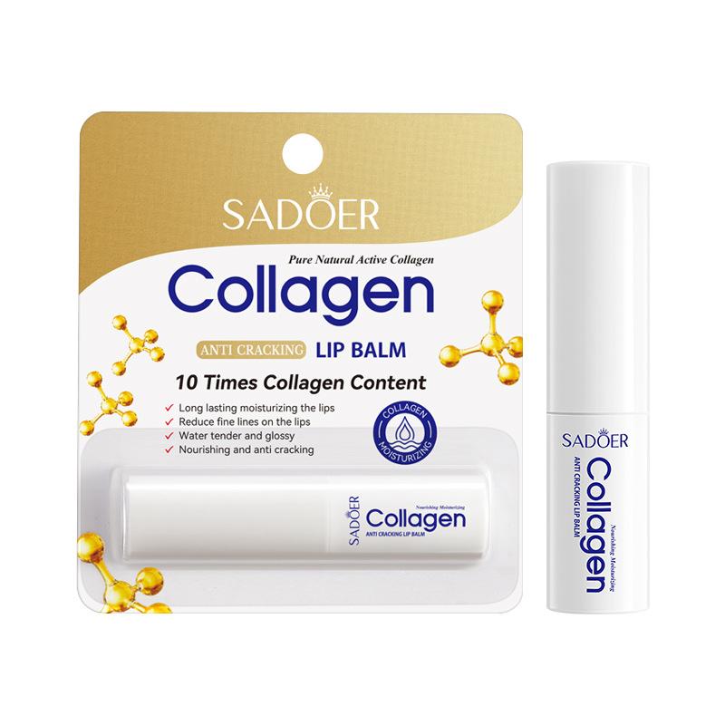 Hyaluronic Acid Lip Balm for All Skin Types - Hypoallergenic,Glossy Finish,Moisturizing & Smoothing,Enhances Delicate Lips,Suitable for Sensitive Skin