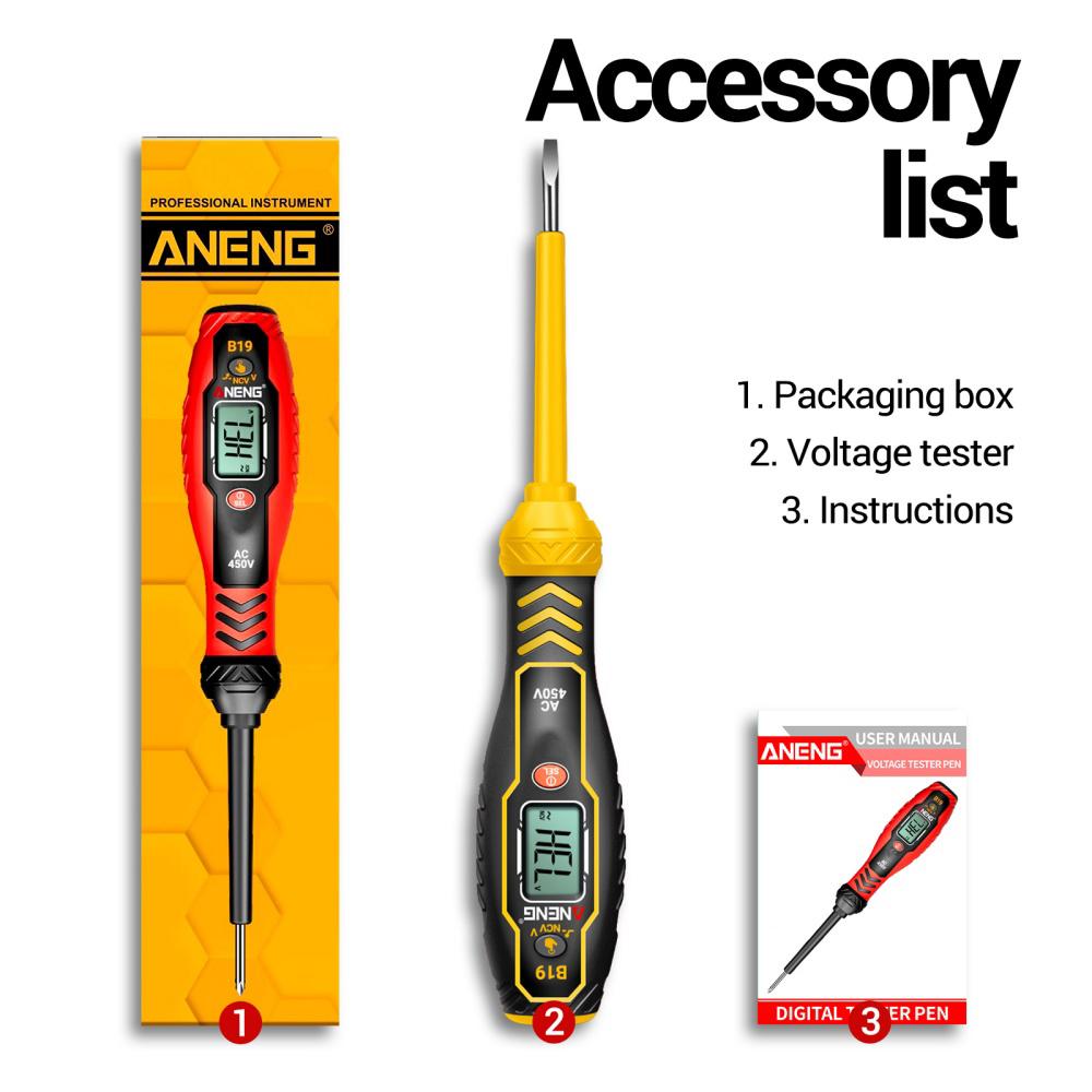 B19 Multifunctional Electrician Test Screwdriver Pencil AC Non-contact Induction Test Pen Voltage Tester Pencil Voltage Detector