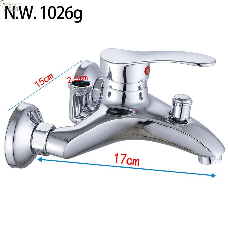 Modern Wall Bathtubs Tap Sets  Single Handle Bidet Shower Mixer S13 Tubs Faucet Chrome  Bath Shower Faucets