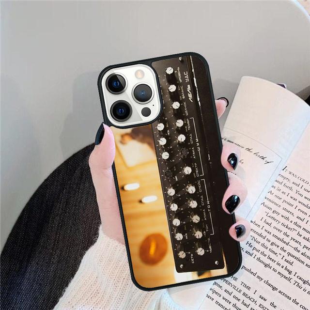 Vintage Synth Synthesizer Moog Print Phone Case Cover For iPhone 17 Air 15 16e 14 13 12 Pro Max 11 Pro Max Plus