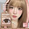 EYESHARE 2pcs Brown Series Contact Lenses Gray Pupils Natural Color Lens with Case Beauty Women