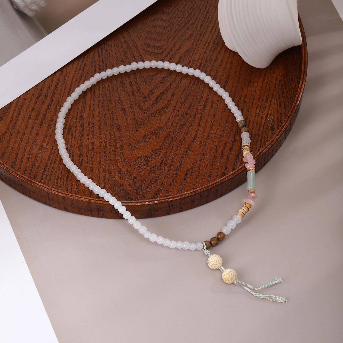 

Colorful Patchwork Beaded Tassel Bracelet Necklace - Two-Way Wear Jewelry