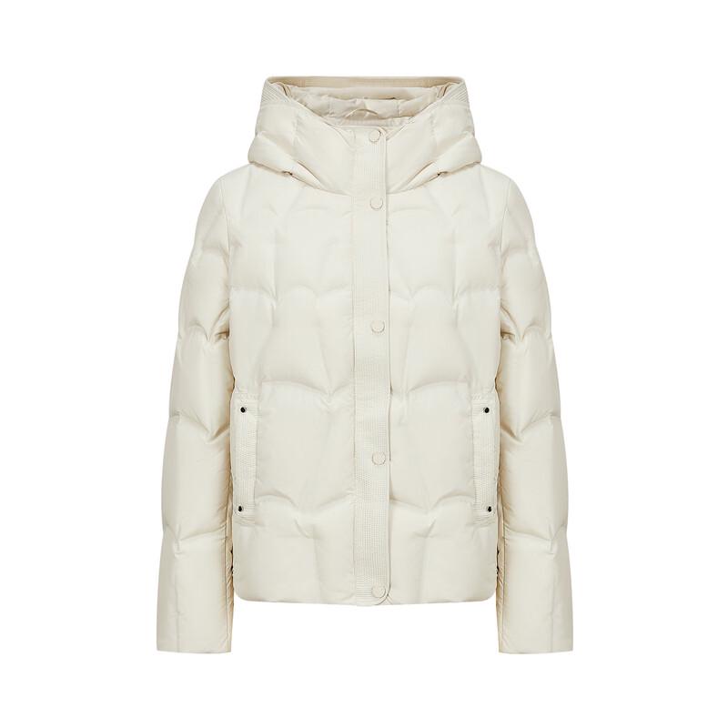 Women's Casual Hooded Short Goose Down Puffer Jacket