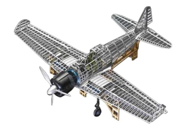 

Studio Mid Zero Type Carrier Fighter Type 21 Skeleton Full Set Model Resin Kit 1/48 TP-004 (Airplane)