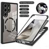 360° Full Shockproof Magsafe Case for Samsung Galaxy S24 S23 S22 Ultra Plus S21 FE Magnetic Wireless Charging Transparent Cover