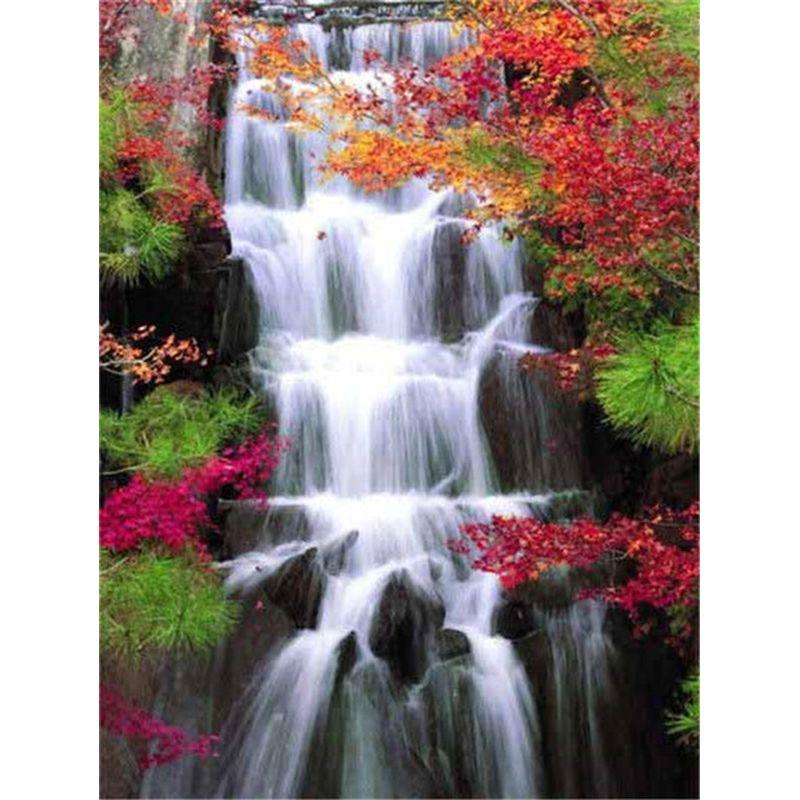 5D Diamond Painting Full Drill Square Waterfall Diamond Embroidery Sale  Rhinestones Pictures Diamond Art