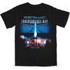 90s Sci-Fi Alien Invasion Movie Destruction Streetwear Cotton Oversized Tee for Fans