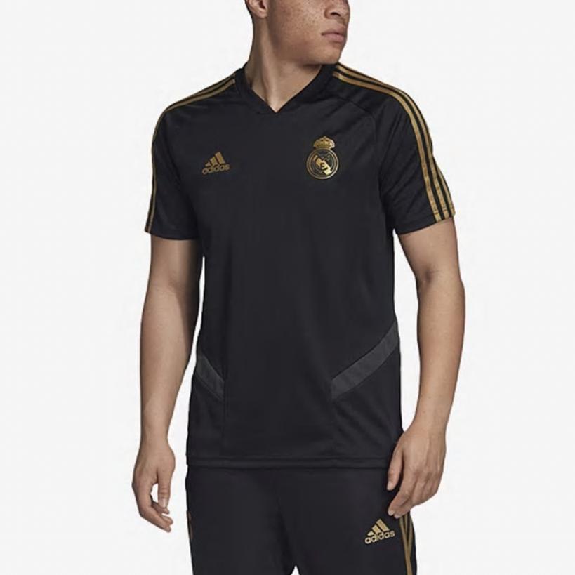 Adidas Real Madrid REAL TR JSY T Shirt Unisex Black DX7848