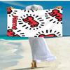 Personalized customized proof beach towel with Untitled Dance pattern - soft, absorbent,quick-drying,perfect swimming,camping&bathing