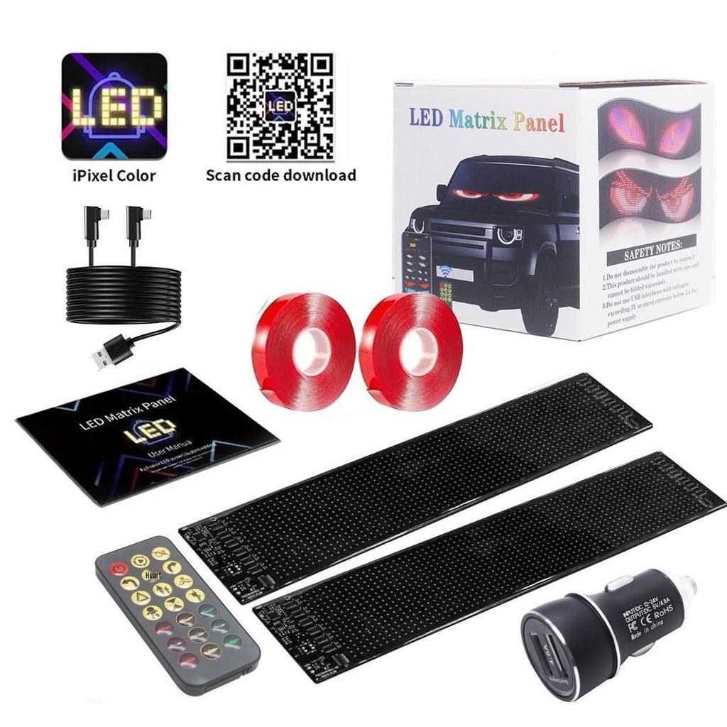 Truck Devil Eye Bluetooth LED Light: Dynamic, Flexible Advertising Screen for Vehicles