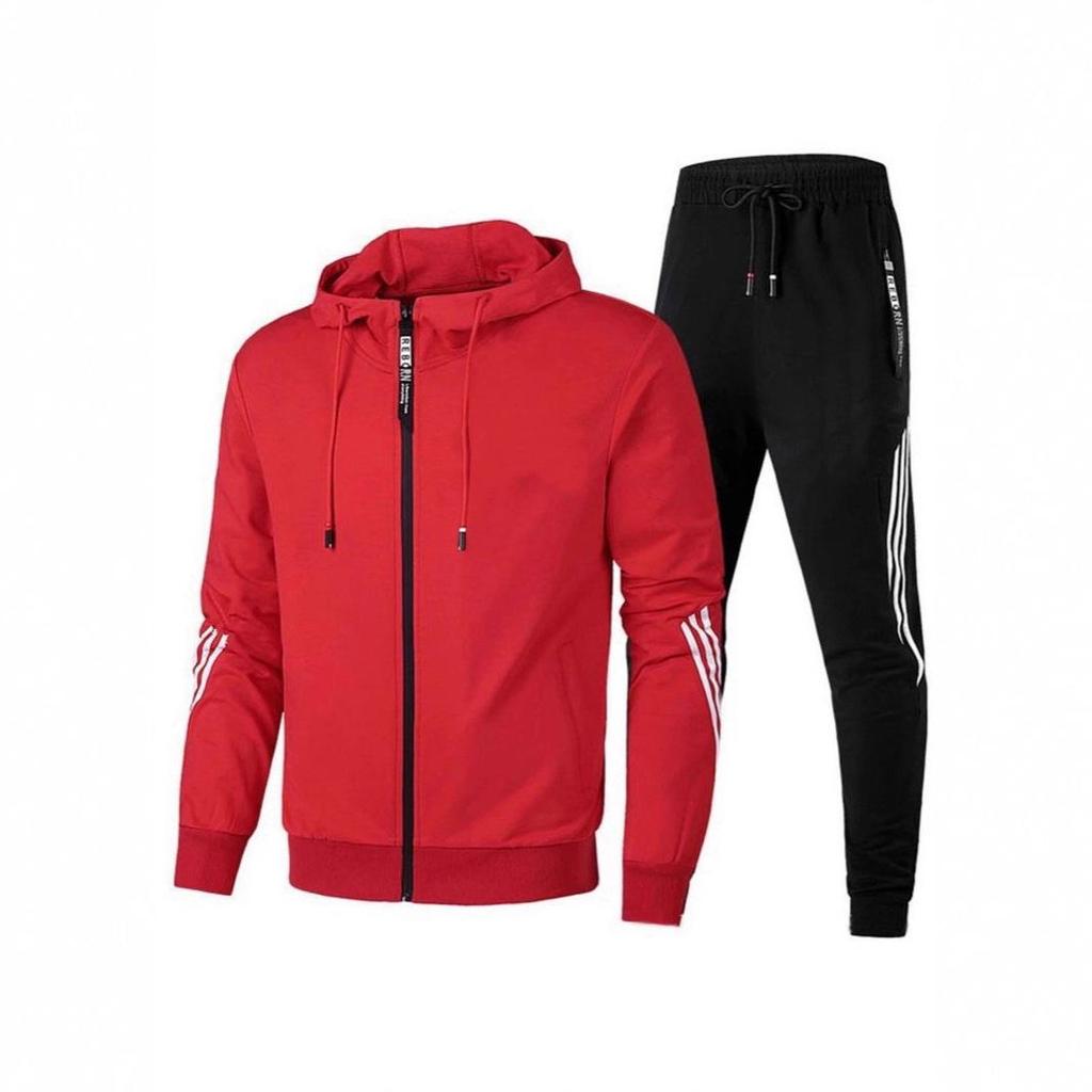 2023 Men's and Women's Hooded Fitness Sportswear Set - Casual Autumn Running Gear