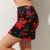 Women's Fashion Camouflage Print Athletic Skort with Pockets Running Tennis Golf Gym Sports Workout Skirt