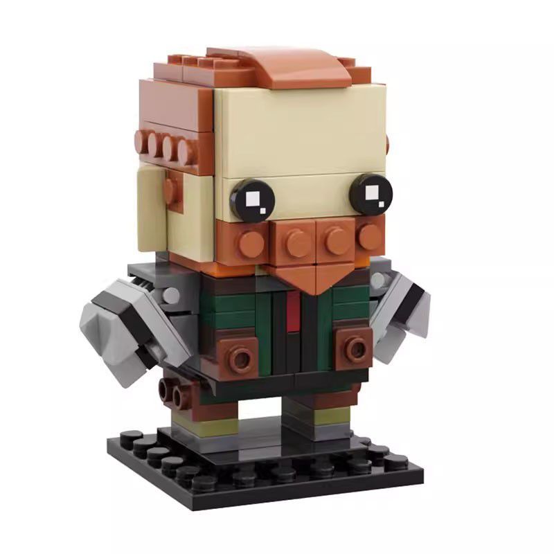 MOC Fearless ContractValorant Assembled Building Blocks Square Head Doll Children's Building Blocks Toy