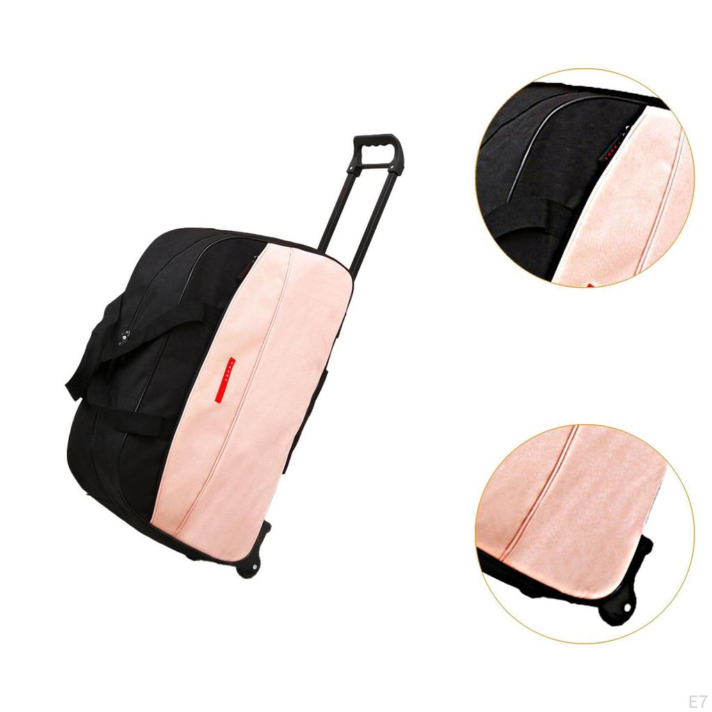 Rolling Duffel Bag Portable Travel Luggage for Outdoor Business Trip Picnic