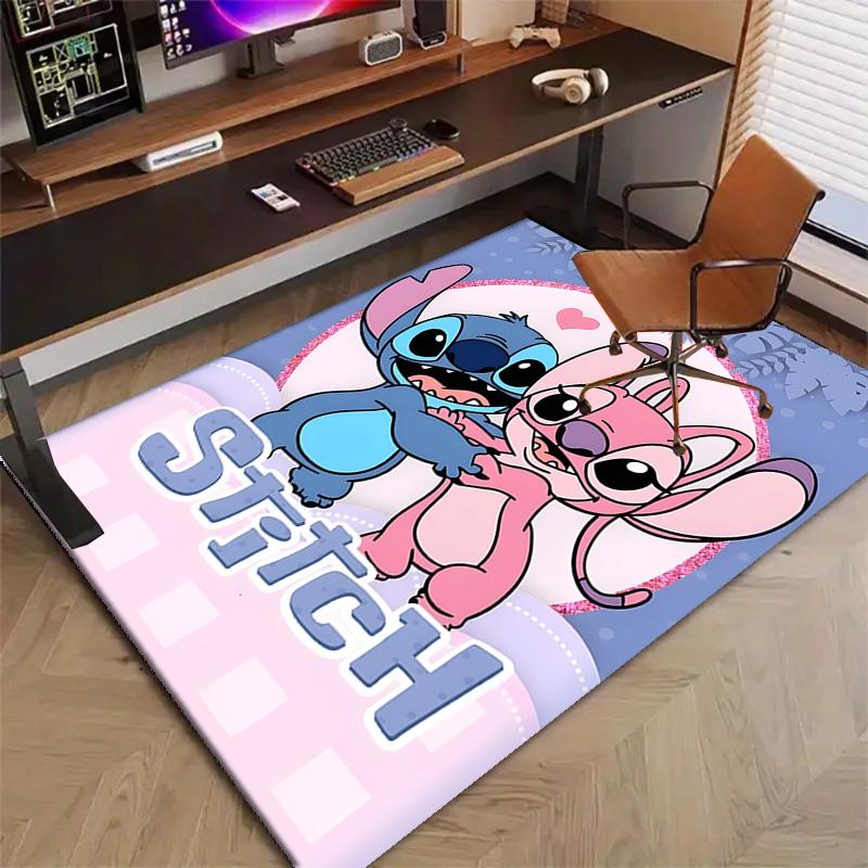1pc S-Stitch Design Printed Area Rug Carpet for Bedroom Living Room Home Decor Rugs Mat Non Slip Mat Rug for Bedside