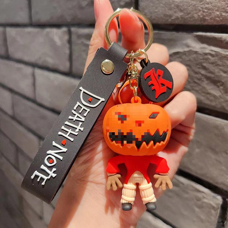 Nightmare Before Christmas Kürbis Totenkopf Schlüsselanhänger - Alberne Halloween Streich Anhänger