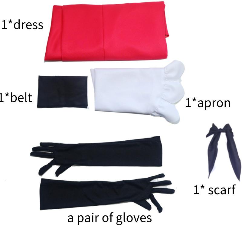 

Костюм для косплея Niffity Hotel Hazbin Смесь полиэстера Женский наряд для ролевых игр M