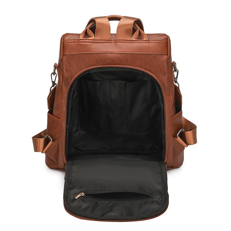 Womens PU Backpack Anti Theft Travel School Bag Casual Daypack Shoulder Handbag
