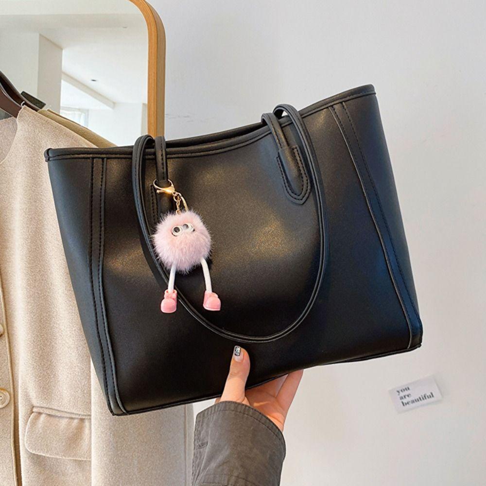 Borsa shopper da donna e ragazza, borsa tote in pelle PU di lusso, grande capacità, borsa a mano, borsa a tracolla di qualità