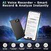 AI Voice Recorder, Audio Activated Recorder with Playback, App Control, Transcribe & Summarize with AI Technology, 190 Languages, 64GB Memory,