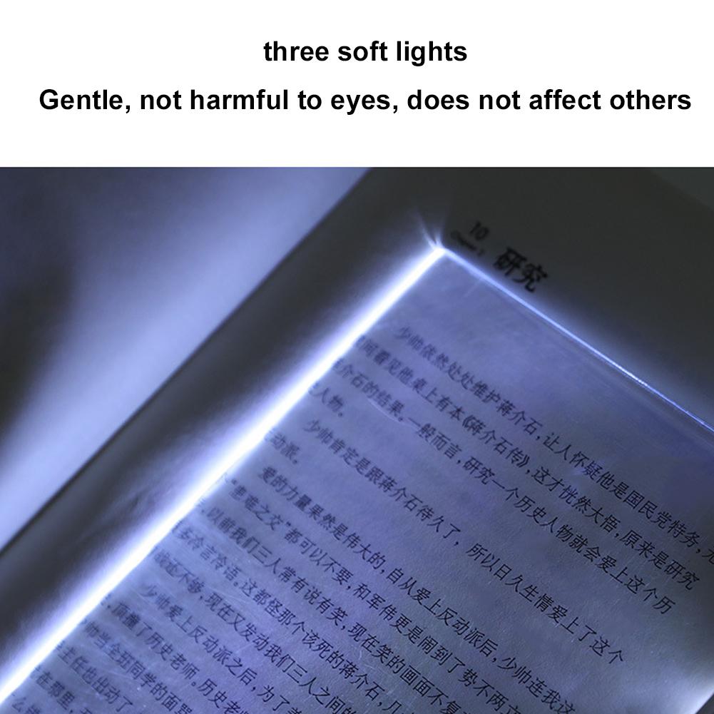LED Flat Panel Night Vision Reading Light Eye Protection Reading Light USB Charging Student Night Reading Lamp Home Book Lamp