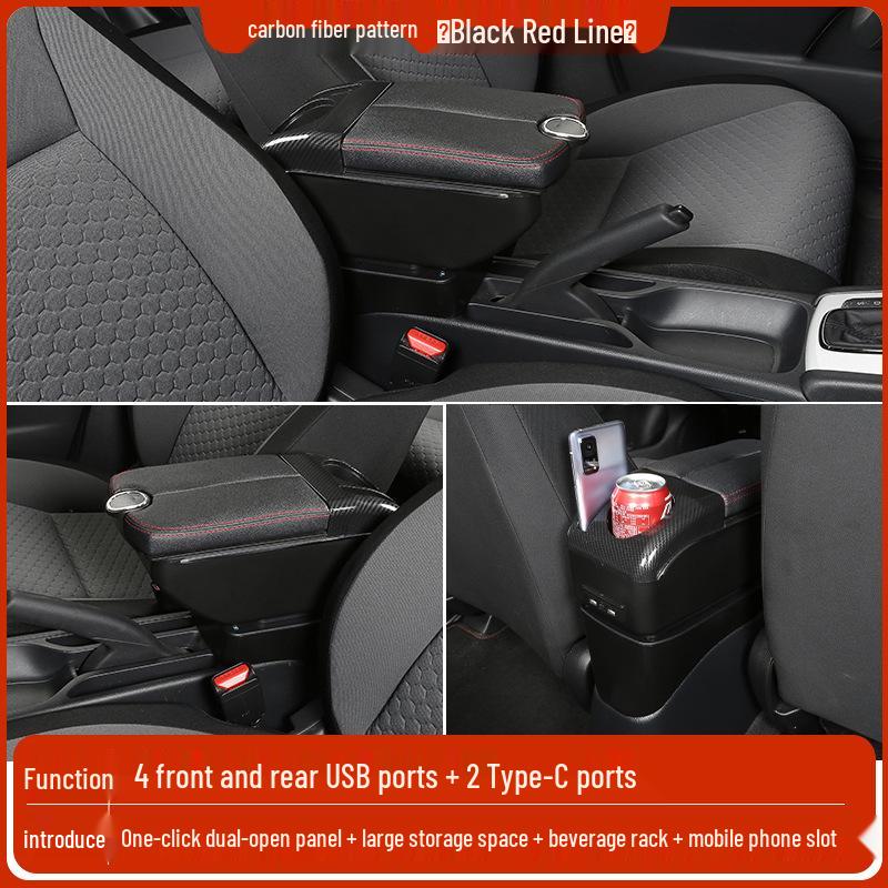 Mazda 2 Sedan/Hatchback Center Armrest Storage Box - Changan Jinxiang Modification Accessories