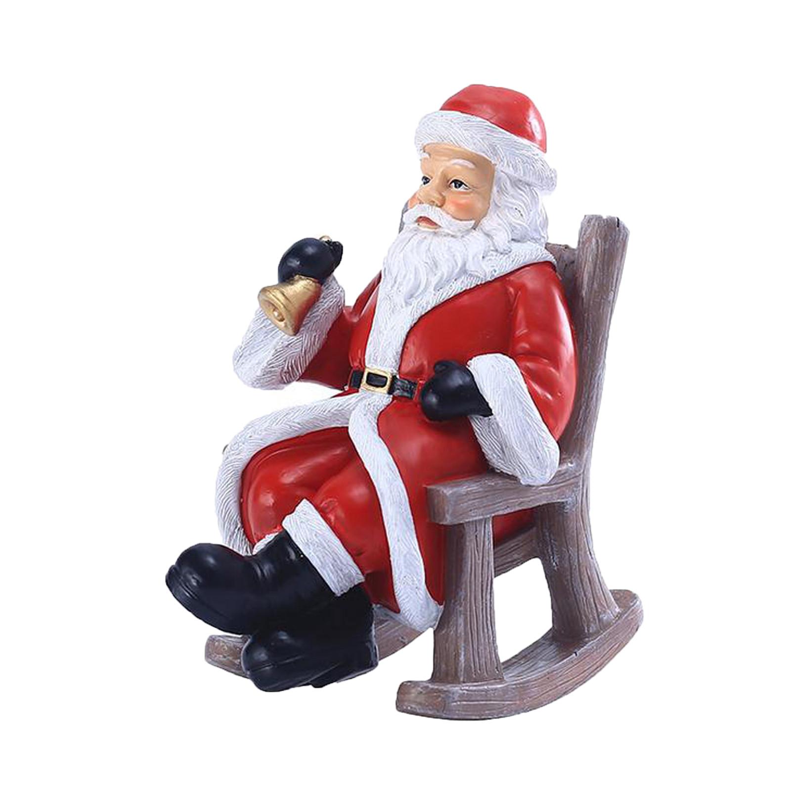 

Кресло-качалка Санта-Клаус Украшения Рождественские украшения Подарки на праздники Изделия из смолы One Size