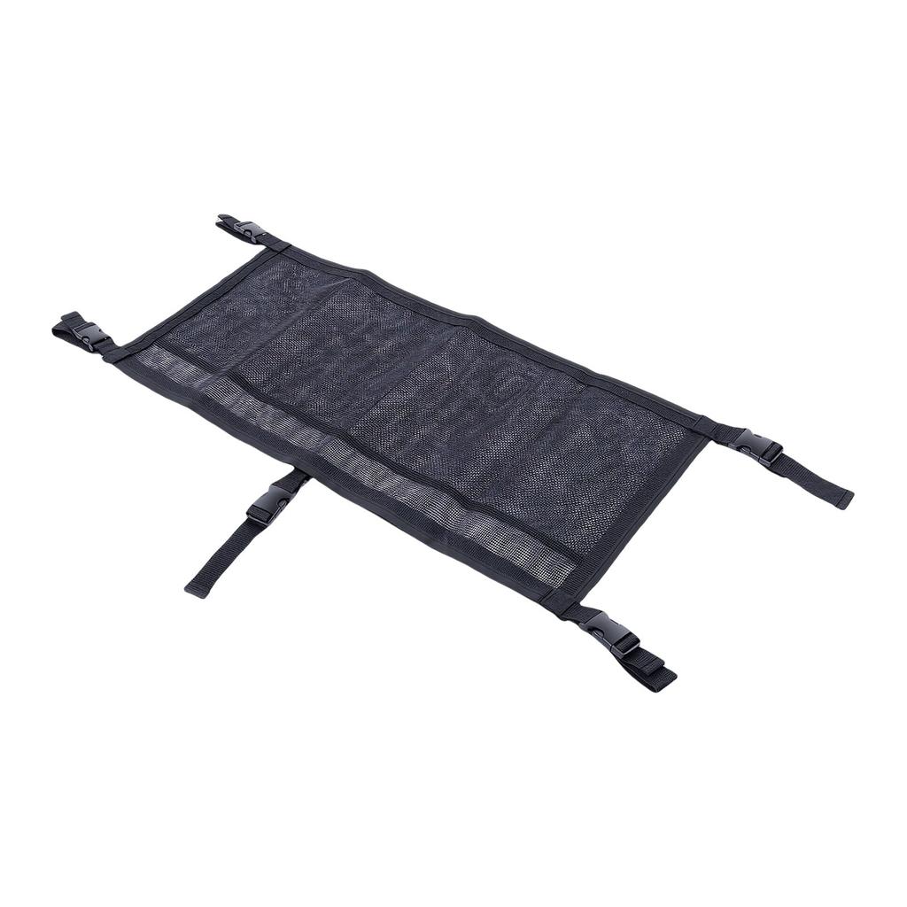 Boat Storage Bag with 3 Divisions Suspended Boat Tackle Life Jacket Mesh Bag Organizer for Leaning Post 4x32x15in
