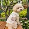Cute Thin Breathable Pet Flying Sleeves Skirt Soft Cotton Dog Cooler Clothes Anti-Shedding Comfortable Puppy Skirt Outdoor