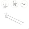 10 Pieces Display Hooks Hangers Panel for Retail Panels
