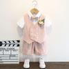 Boys' British Style Summer Suit - Baby's First Birthday Formal Wear, Wedding Flower Boy & Piano Performance Outfit