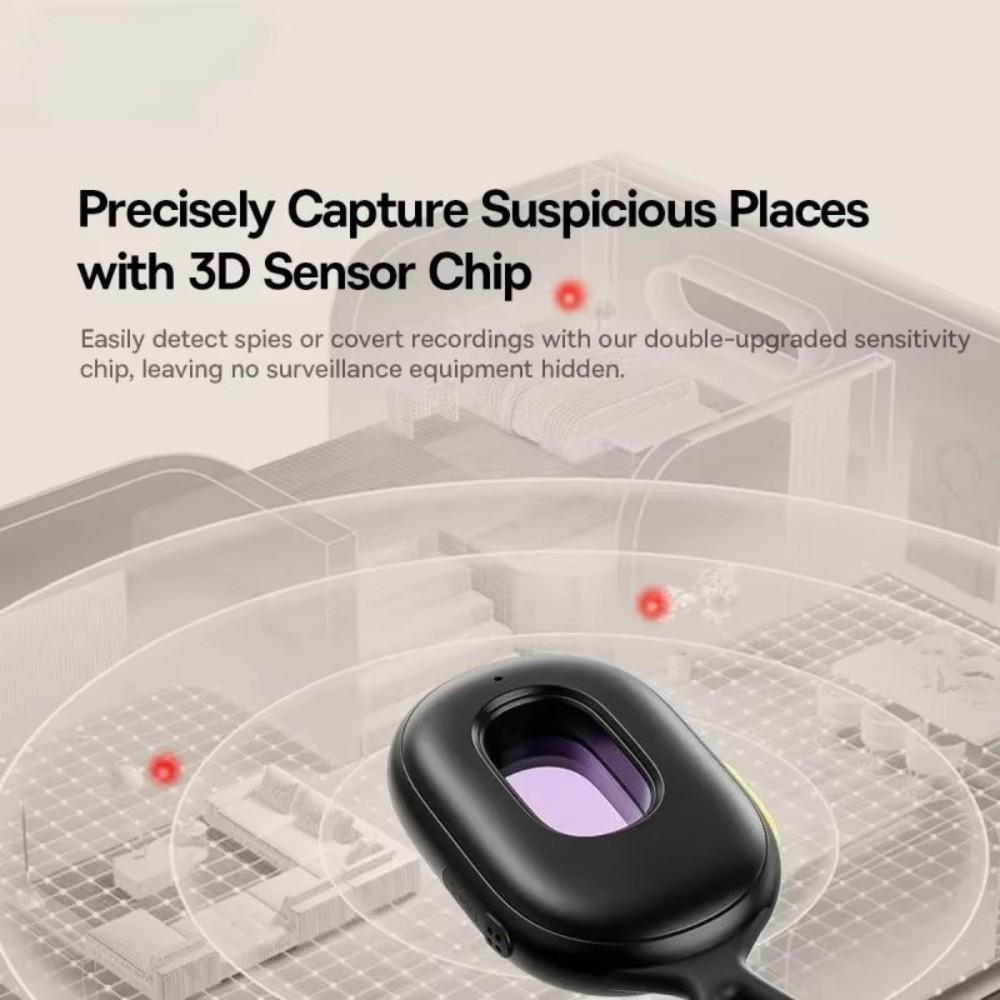 Rechargeable Hidden Camera Detector LED Light Security Alarm Detector  Anti-Spy