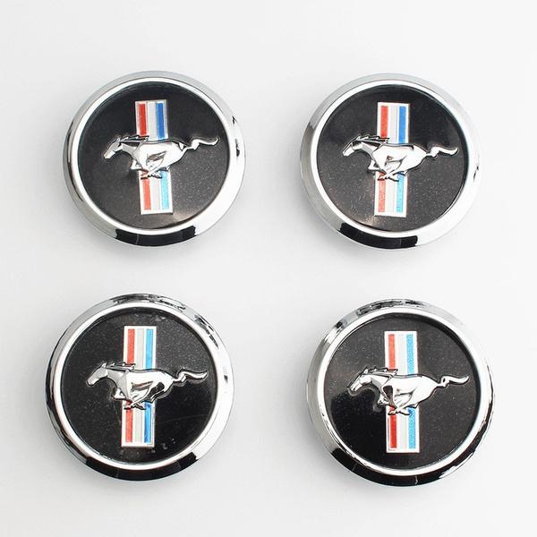 

4 pcs/lot 68MM ABS car emblem Wheel Center Hub Cap Rim badge decoration covers Auto Accessories For Ford mustang GT