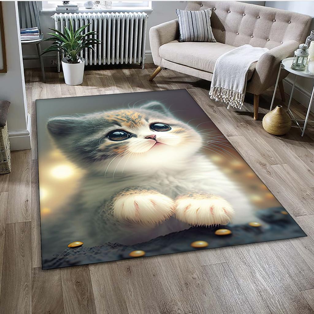 27 Style Cartoon Cute Calico Cat,Persian Cat,Ragdoll Carpet Rug for Home Living Room Bedroom Sofa Doormat Decor,kid Non-slip