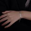1PC hip-hop girlfriend chain is fashionable, cool and handsome, personalized and trendy, multi-layer lace woven round bead chain bracelet for women