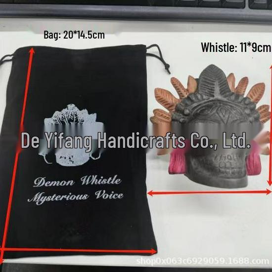 Aztec Whistle Ceramic Ocarina - Handmade by Qiyinfang Handicrafts