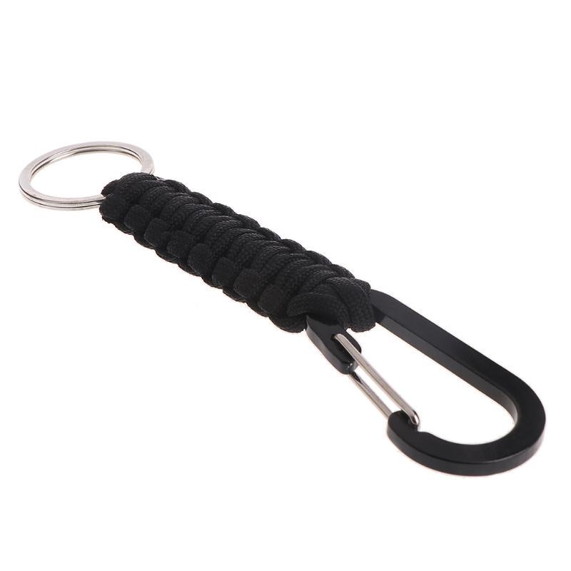 1 Pair Outdoor Tent Rope Carabiner Parachute Cord Fastener Camping Tools //Neu
