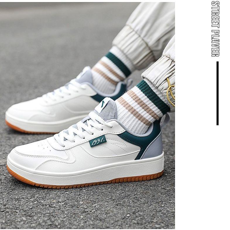 Anta Lifestyle Series Synthetic Leather Fabric Retro Trend Casual Non-Slip Wear-Resistant Shock Absorption Low-Top Skate Shoes 912138012-7